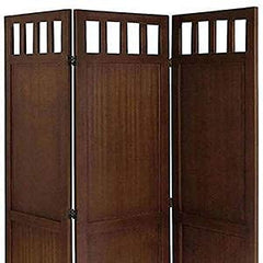 Urban Art Mango Wood Partition Screen Room Divider Traditional Handicrafts Plain Pattern