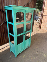 Antique Indian Hand Carved Solid Wooden Cabinet 90x45x160cm