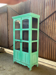 Antique Indian Hand Carved Solid Wooden Cabinet 90x45x160cm