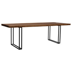 Large Single Slab Solid Wood Jefferson Live Edge Dining Table