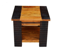 MADE TO ORDER Indian Lyon Wooden Lamp Table 50x50x45 cm