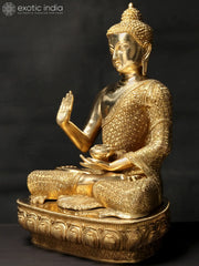 Indian Buddha Tibetan Buddhist Buddha In Brass Statue