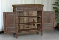 Indian Hand Carved Solid Wood Cabinet D67