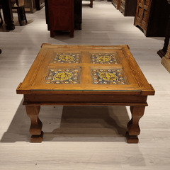 Mughal Hand Painted Solid Wood Coffee Table C28
