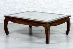 Indian Hand Classic Evergreen Solid Wooden Hall Table Coffee Table 125x100x47cm Brown