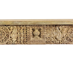 Antique Indian Hand Carved Solid Wood Console Table 02