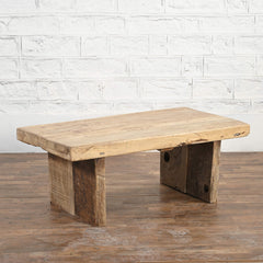 Indian Furniture Rustic Reclaimed Wood Coffee Table Natural Finish