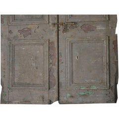 Indian Vintage Antique Hand Carved Teak Wood Door Panel 112