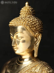 Indian Buddha Tibetan Buddhist Buddha In Brass Statue