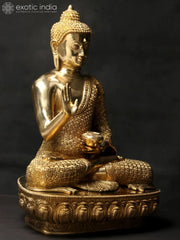 Indian Buddha Tibetan Buddhist Buddha In Brass Statue