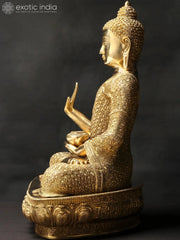Indian Buddha Tibetan Buddhist Buddha In Brass Statue