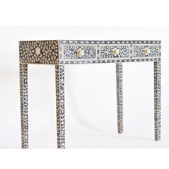MAAYA Bone Inlay wooden 3 Drawers Hall Side Table