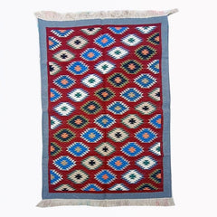 Kilim Wool Handwoven Cotton Dhurrie Durry Rug Jute Floor Covering Pattern 33 ______________________________________