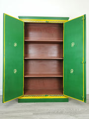Avani Indian Hand Painted Solid Wood Cabinet Wardrobe D76