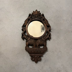 Antique Hand Carved Solid Wood Mirror Frame 99