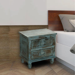 Rustica Reclaimed Solid Wood Bedside Table 73