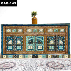 Avani Indian Hand Painted Solid Wooden Sideboard