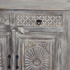 French Colonial Style Carved Sideboard