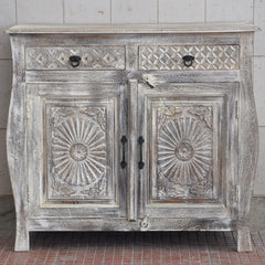 French Colonial Style Carved Sideboard