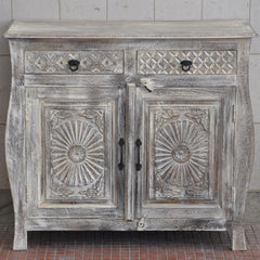 French Colonial Style Carved Sideboard