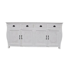 French Colonial Style Carved Large Sideboard