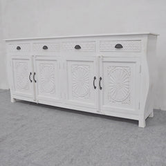 French Colonial Style Carved Large Sideboard