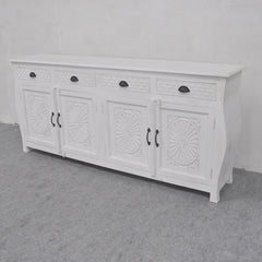 French Colonial Style Carved Large Sideboard