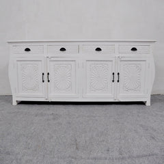 French Colonial Style Carved Large Sideboard