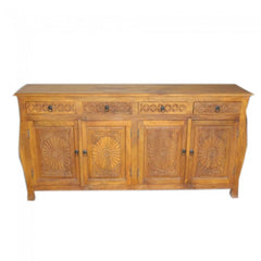 French Colonial Style Carved Large Sideboard