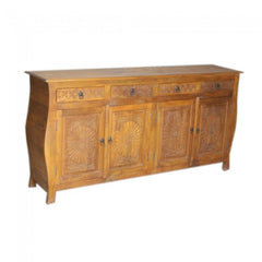 French Colonial Style Carved Large Sideboard