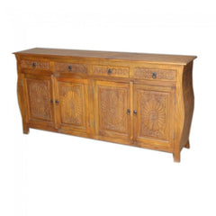 French Colonial Style Carved Large Sideboard