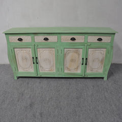 French Colonial Style Carved Large Sideboard