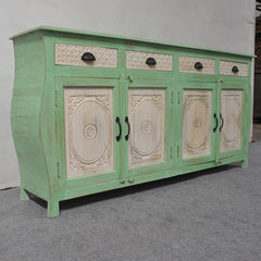 French Colonial Style Carved Large Sideboard