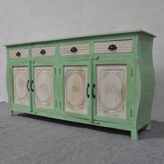 French Colonial Style Carved Large Sideboard