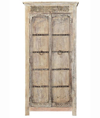 Vintage 2-Door Cabinet in Scrap Wood, India Brocante