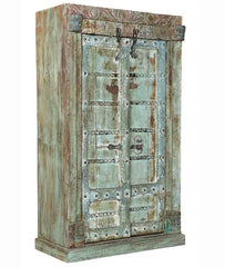 India Vintage Colossal 2 Doors in Scrap Wood