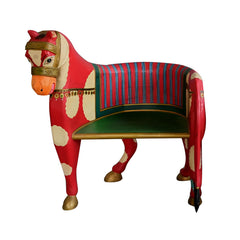 Indian Hand Painted Solid Wood Handmade Chair 07