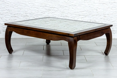 Indian Hand Classic Evergreen Solid Wooden Hall Table Coffee Table 125x100x47cm Brown