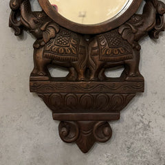 Antique Hand Carved Solid Wood Mirror Frame 99
