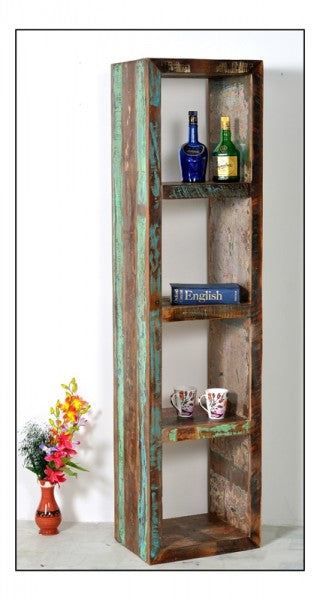 NIRVANA Vintage Hand Carved Solid Wood Book Shelf B64