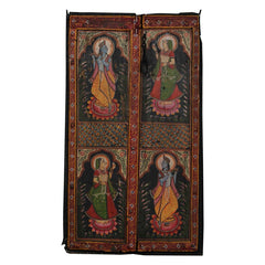 Mughal Hand Painted Reclaimed Wooden Door 61