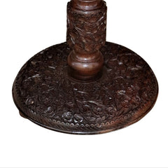 Vintage Hand Carved Solid Wood Side Table 41