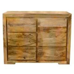 Avalon Indian Wooden Chest Of Drawers Zen Mango Solid Drawers 120 CM