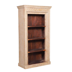 Kenvir Reclaimed Wood Shabby Chic 4 Open Shelf Standard Bookcase