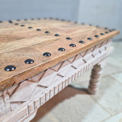 Wooden Reclaimed Coffee Table Hall Table Rustic 90x60x50cm