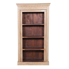 Kenvir Reclaimed Wood Shabby Chic 4 Open Shelf Standard Bookcase