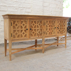 French Arched Doors raised buffet Sideboard 178x45x92cm