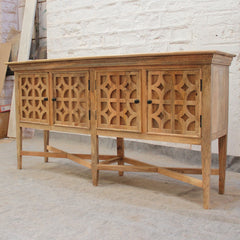 French Arched Doors raised buffet Sideboard 178x45x92cm