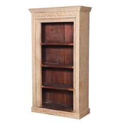 Kenvir Reclaimed Wood Shabby Chic 4 Open Shelf Standard Bookcase