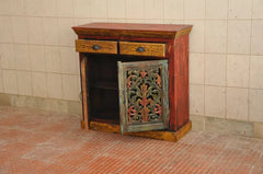 Indian Hand Carved Solid Wood Cabinet D141